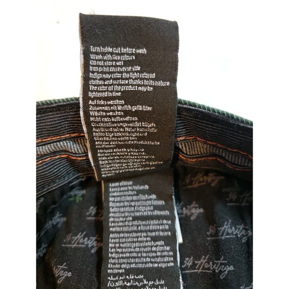 34 Heritage Green Cool Max Courage Jeans Mid rise Straight NEW size 36 x 32 - Picture 6 of 14